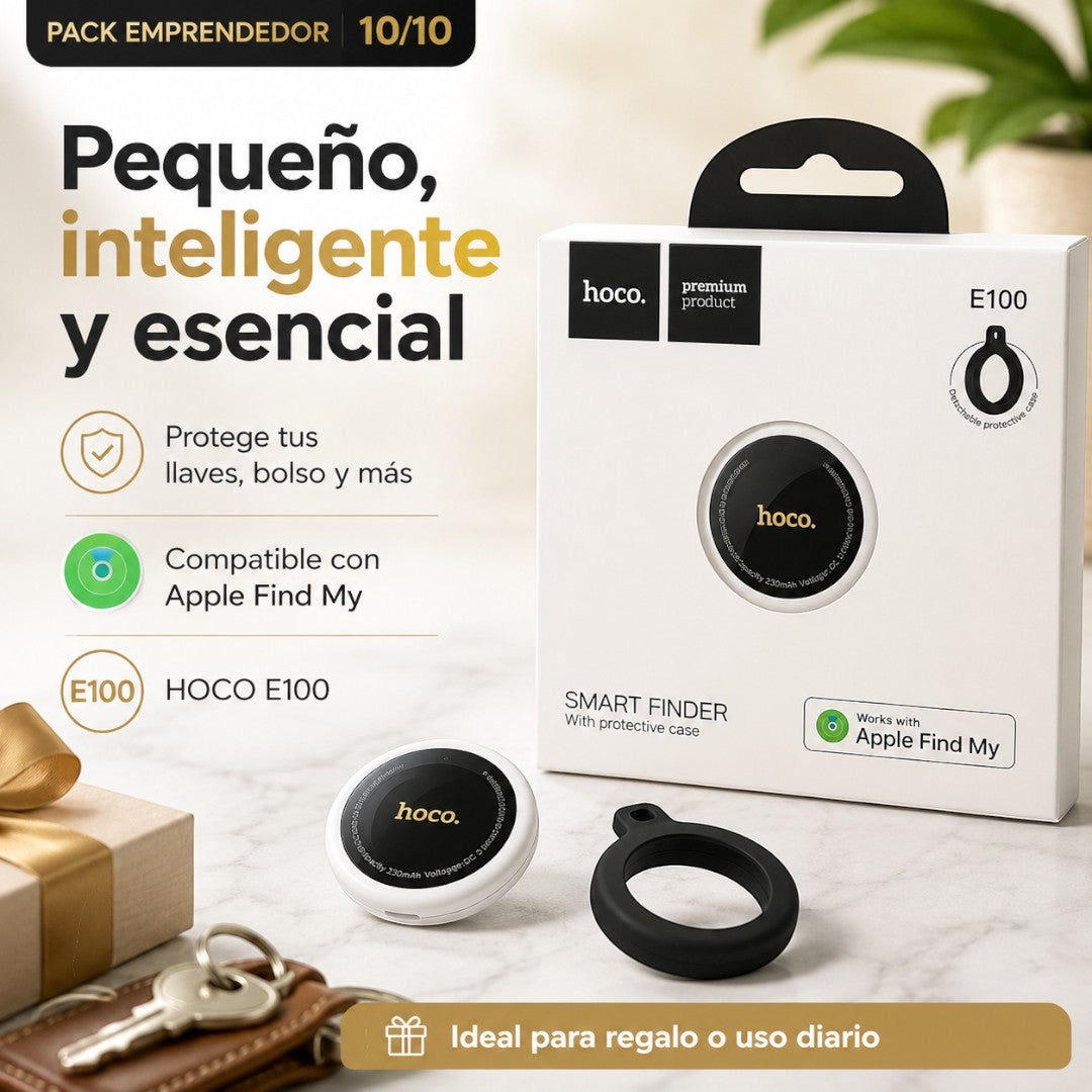Localizador Hoco E100 Compatible con Apple Find My – Negro – foto 10