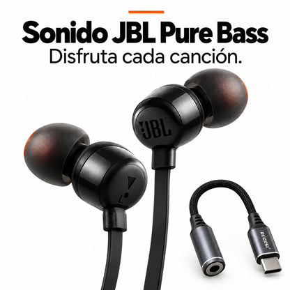 Audífonos JBL Tune 110 + Adaptador Recrsi RE-ZJ22 – foto 3