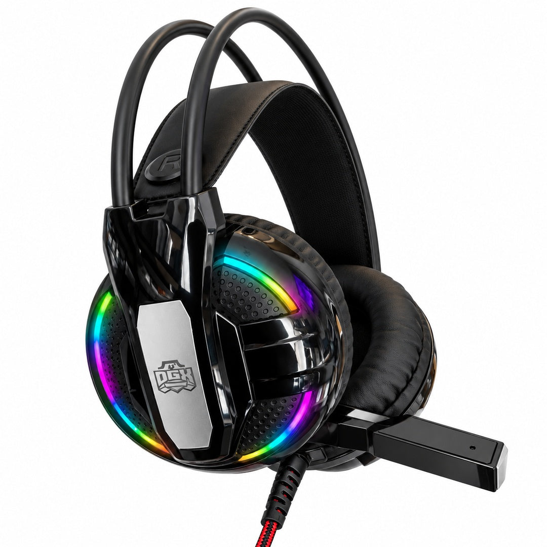 Audífonos Gamer DGX Executioner RGB con Micrófono y Adaptador – foto 1