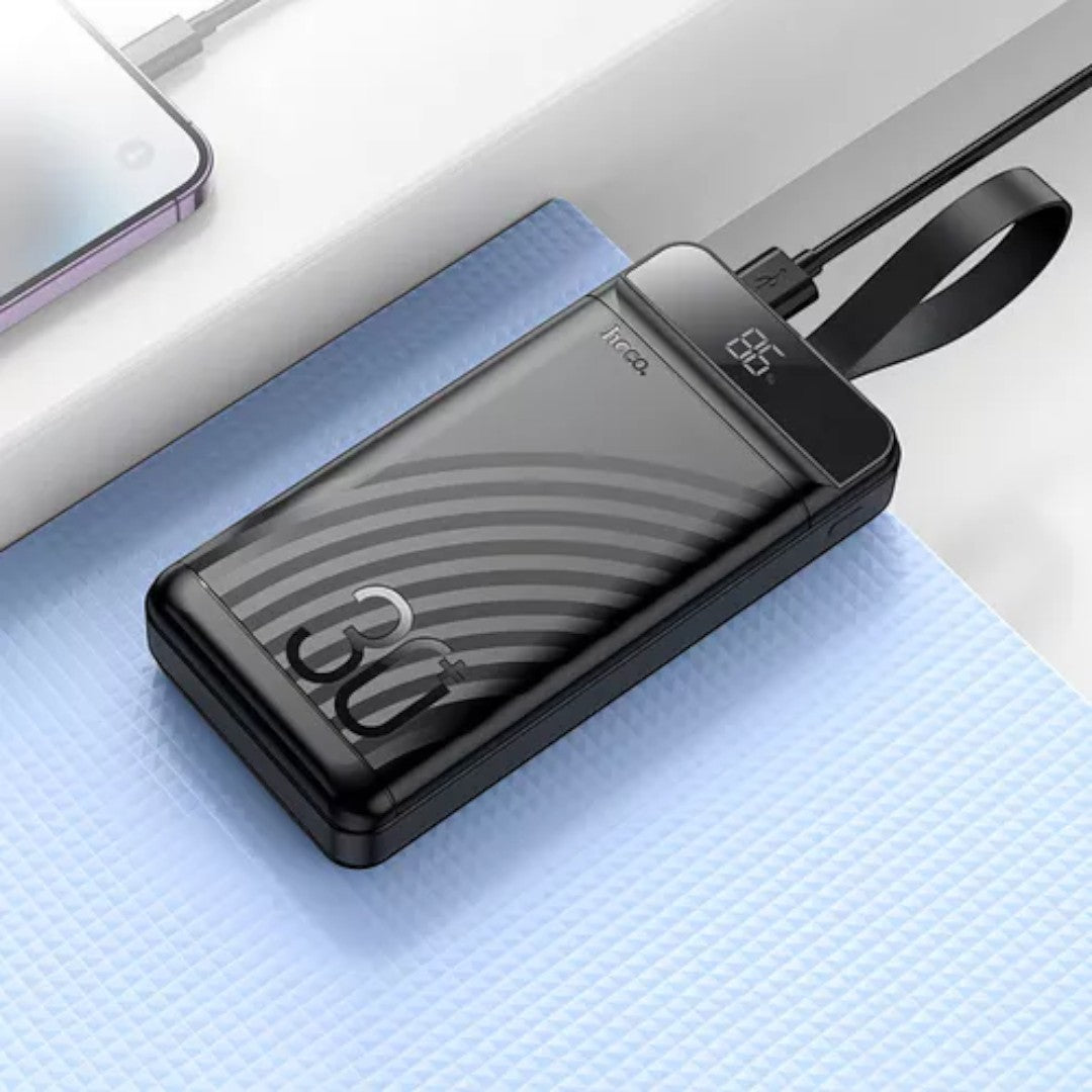 Power Bank Bateria Externa Hoco J123B 30000 mAh Carga Rapida