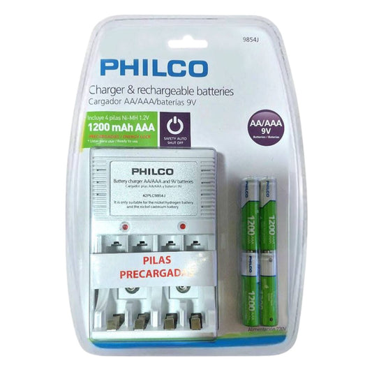 Cargador de Pilas Philco C/Pilas 9854G